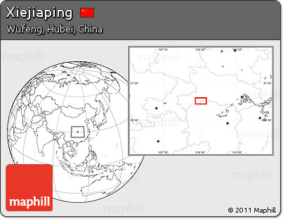 Blank Location Map of Xiejiaping
