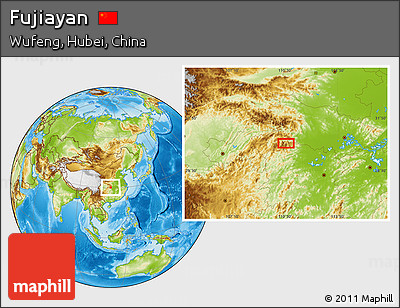 Physical Location Map of Fujiayan