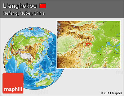 Physical Location Map of Lianghekou