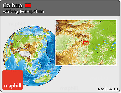 Physical Location Map of Caihua