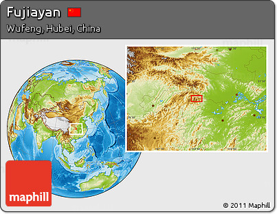 Physical Location Map of Fujiayan