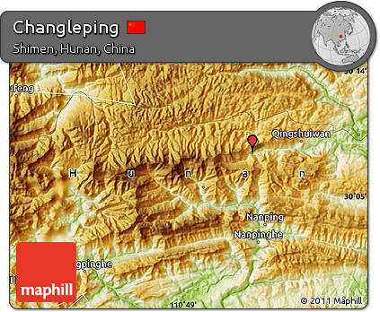 Physical Map of Changleping