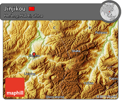Physical Map of Jinjikou