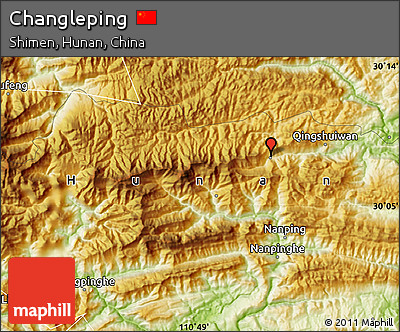 Physical Map of Changleping