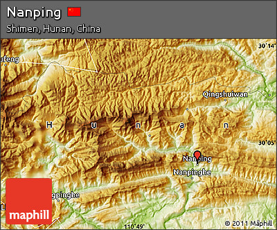 Physical Map of Nanping