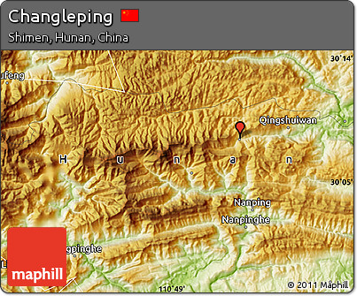 Physical Map of Changleping