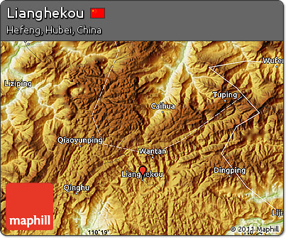 Physical Map of Lianghekou