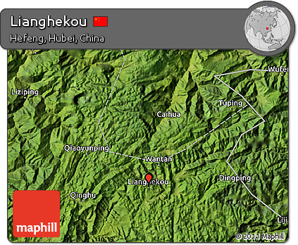 Satellite Map of Lianghekou