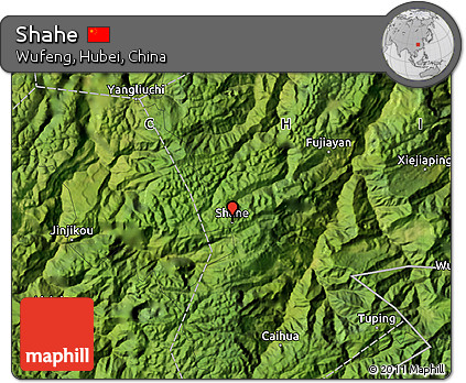 Satellite Map of Shahe