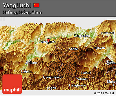 Physical Panoramic Map of Yangliuchi