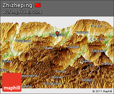 Physical Panoramic Map of Zhizheping