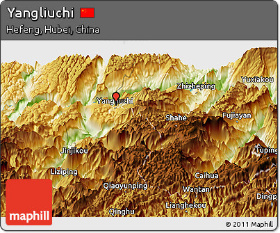 Physical Panoramic Map of Yangliuchi