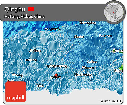 Political Panoramic Map of Qinghu