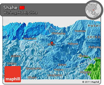 Political Panoramic Map of Shahe