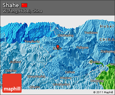 Political Panoramic Map of Shahe