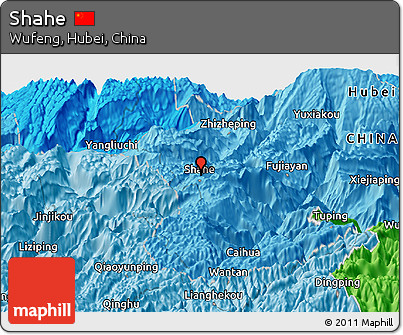 Political Panoramic Map of Shahe
