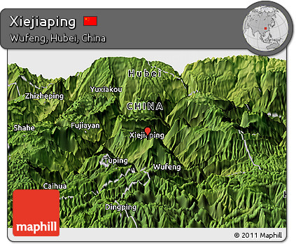 Satellite Panoramic Map of Xiejiaping
