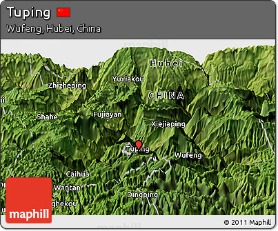 Satellite Panoramic Map of Tuping