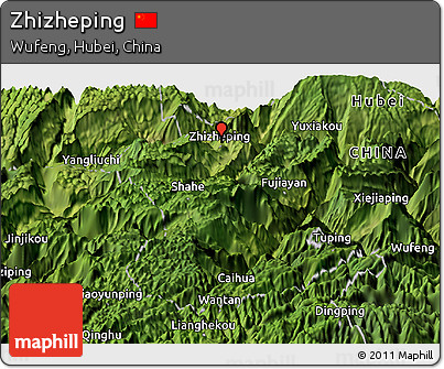 Satellite Panoramic Map of Zhizheping