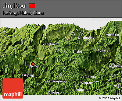 Satellite Panoramic Map of Jinjikou