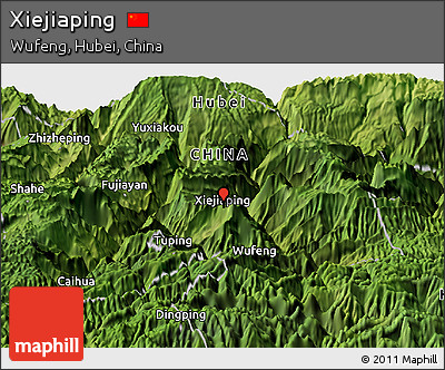 Satellite Panoramic Map of Xiejiaping