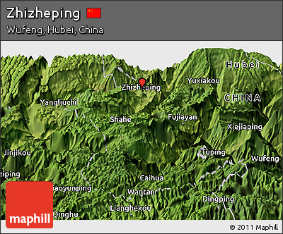 Satellite Panoramic Map of Zhizheping