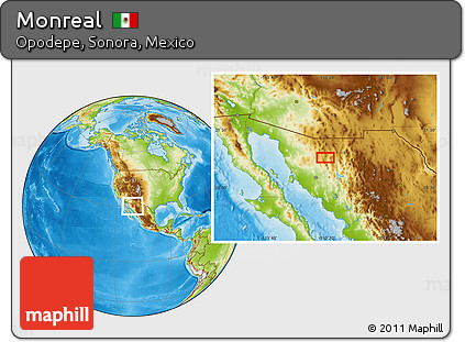 Physical Location Map of Monreal