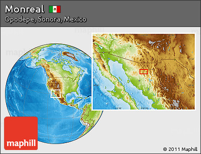 Physical Location Map of Monreal