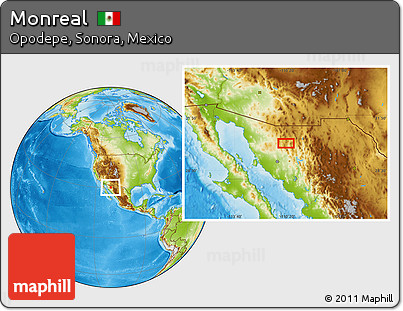 Physical Location Map of Monreal