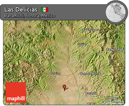 Banamichi Sonora Mexico Map Free Satellite Map Of Las Delicias