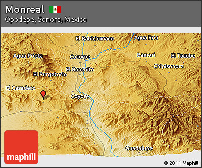 Physical Panoramic Map of Monreal