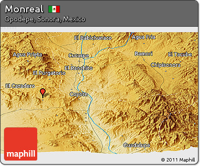 Physical Panoramic Map of Monreal