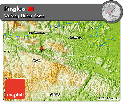 Physical Map of Pingluo