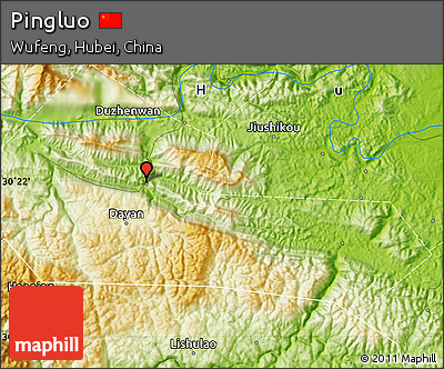 Physical Map of Pingluo