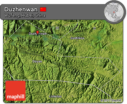 Satellite Map of Duzhenwan