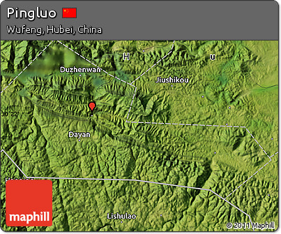 Satellite Map of Pingluo