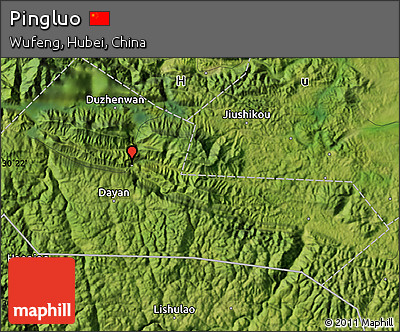 Satellite Map of Pingluo