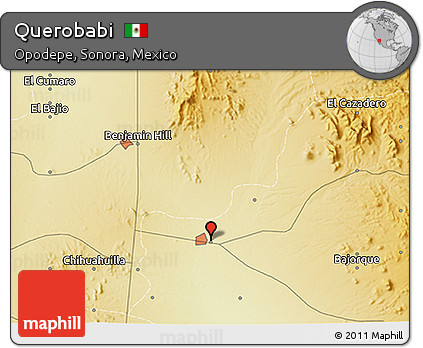 Physical 3D Map of Querobabi