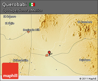 Physical 3D Map of Querobabi