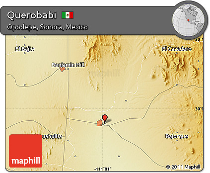 Physical Map of Querobabi