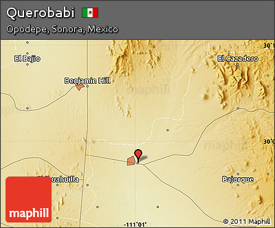 Physical Map of Querobabi