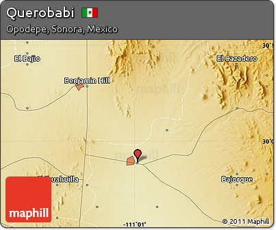 Physical Map of Querobabi