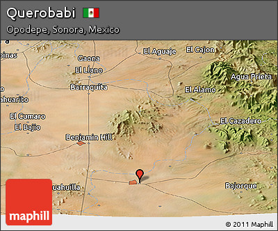Satellite Panoramic Map of Querobabi