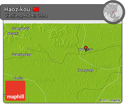 Physical 3D Map of Haozikou