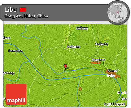 Physical 3D Map of Libu