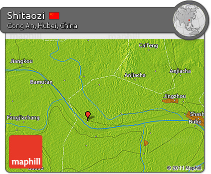 Physical 3D Map of Shitaozi