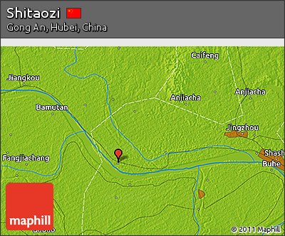 Physical 3D Map of Shitaozi