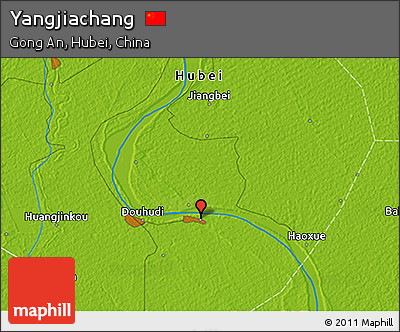 Physical 3D Map of Yangjiachang