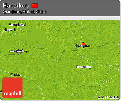 Physical 3D Map of Haozikou