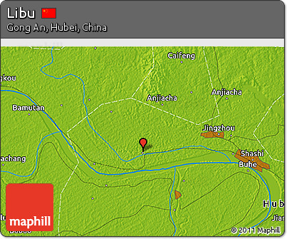 Physical 3D Map of Libu